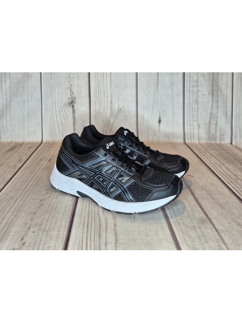 Asics Women’s Size 10 Gel Contend 4 Black White Running Sneakers